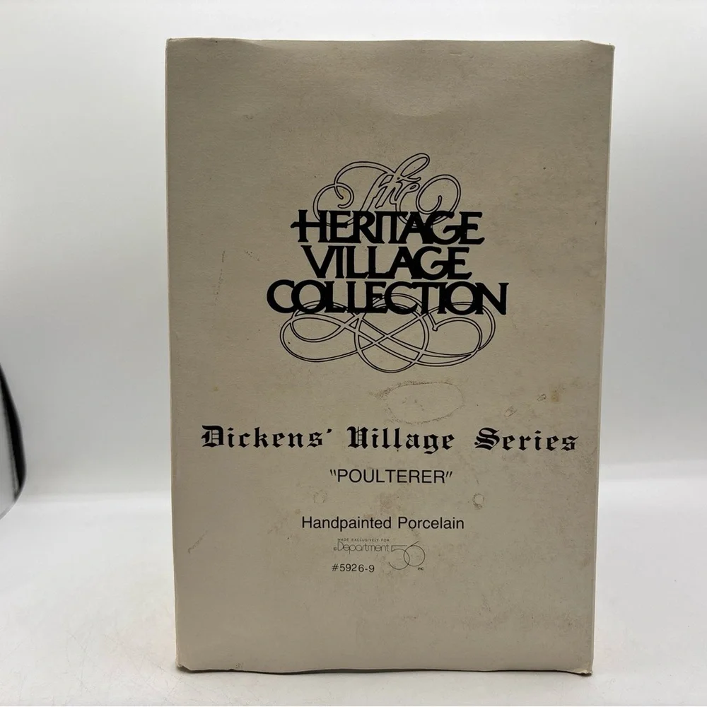 Department‎ 56 1988 Vintage HVC Dickens Village Series Poulterer 5926-9 Retired